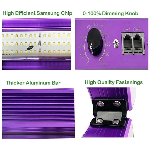 1000w Full Spectrum 5x5ft Samsung lm301H Foldable Plant LED Grow lights2
