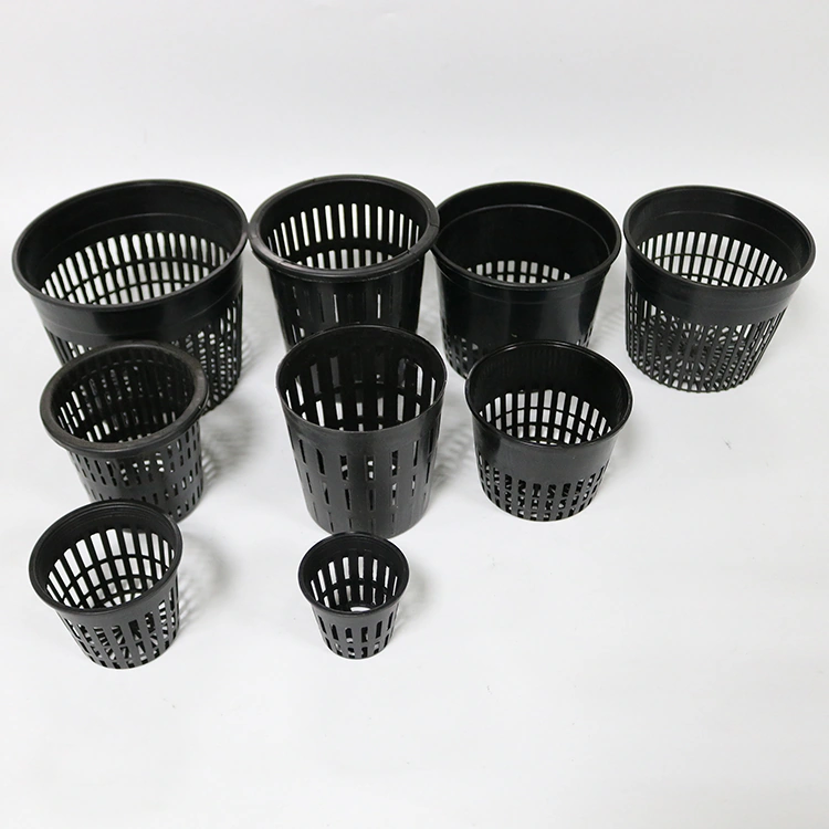 Black Mini Rouns Cups Net Pot-1