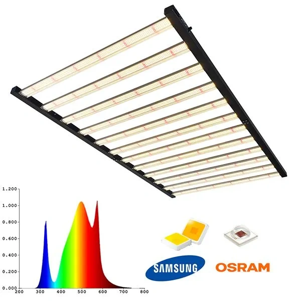 1000W 1200W 1400W 4x6FT led crece luces Samsung lm301B lámpara de espectro completo 1